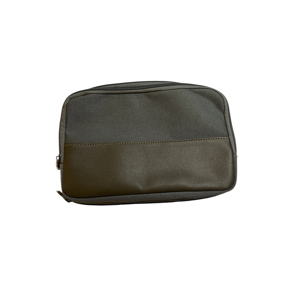 Bvlgari Parfums Exclusively For Emirates Gray Toiletry Cute Cosmetic Travel Bag
